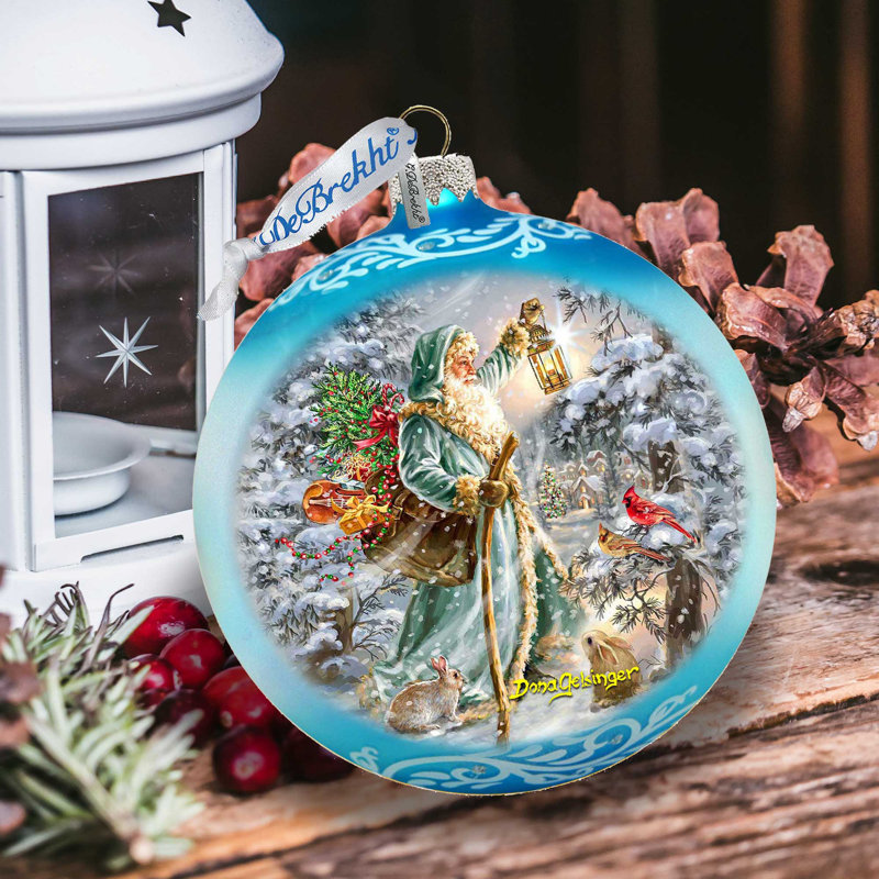 5.5'' Glass Holiday Shaped Ornament
