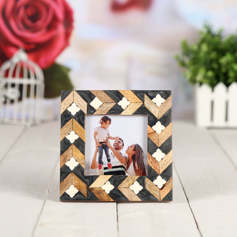 Garces Brown Wood Picture Frame, 6.3" x 6.3"