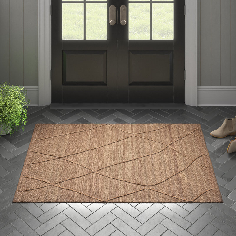Albemarie Geometric Handmade Natural Area Rug, Rectangle 2'3" x 3'9"