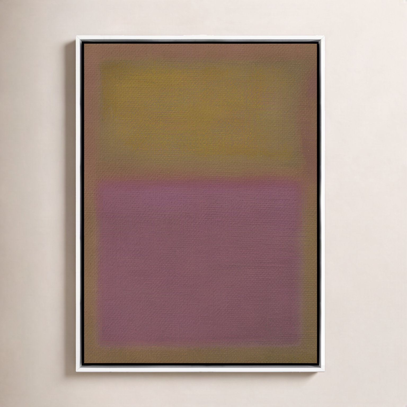 Composition Neutral Painting by Charles Stuart, 48" H x 36" W x 2" D, Neutral, White/Neutral