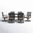 6 - Person Patio Dining Set with Rectangular Table , Cushions Included