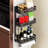 Wall Spice Rack with Adjustable Racks