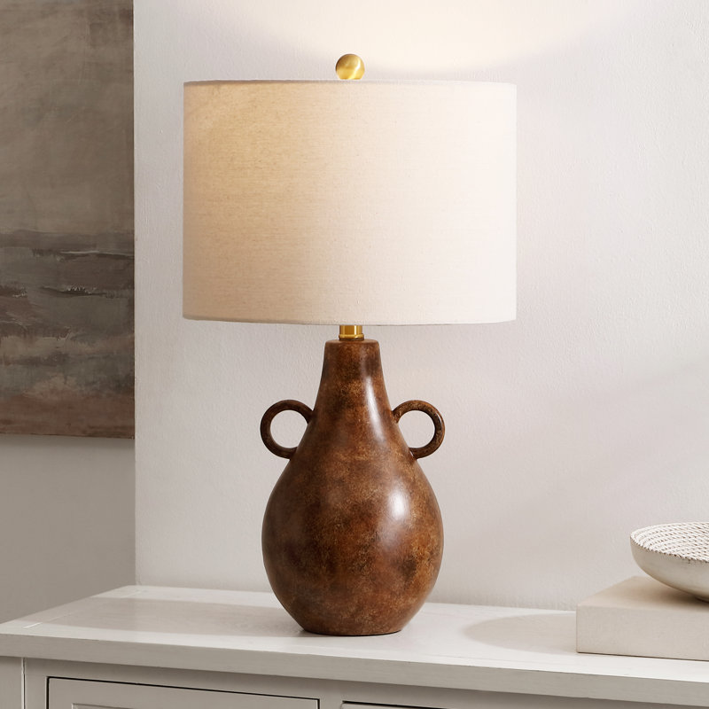 Lampe de table antique en céramique 24,5 po Shilo