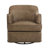 Fazio Genuine Leather Swivel Barrel Chair-512458440