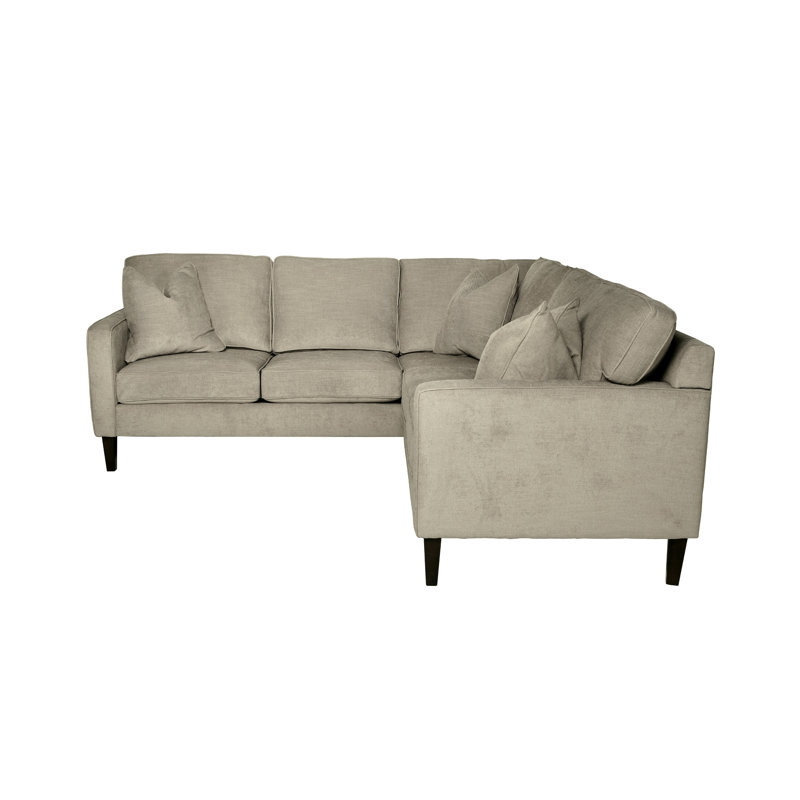 Canapé modulaire 93 po, Beige / brun clair / brun, Face à la droite