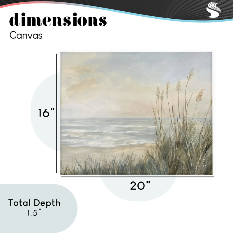 «Scenic Beach Dunes at Dawn», conception par Petal Prints Design, 16 x 20