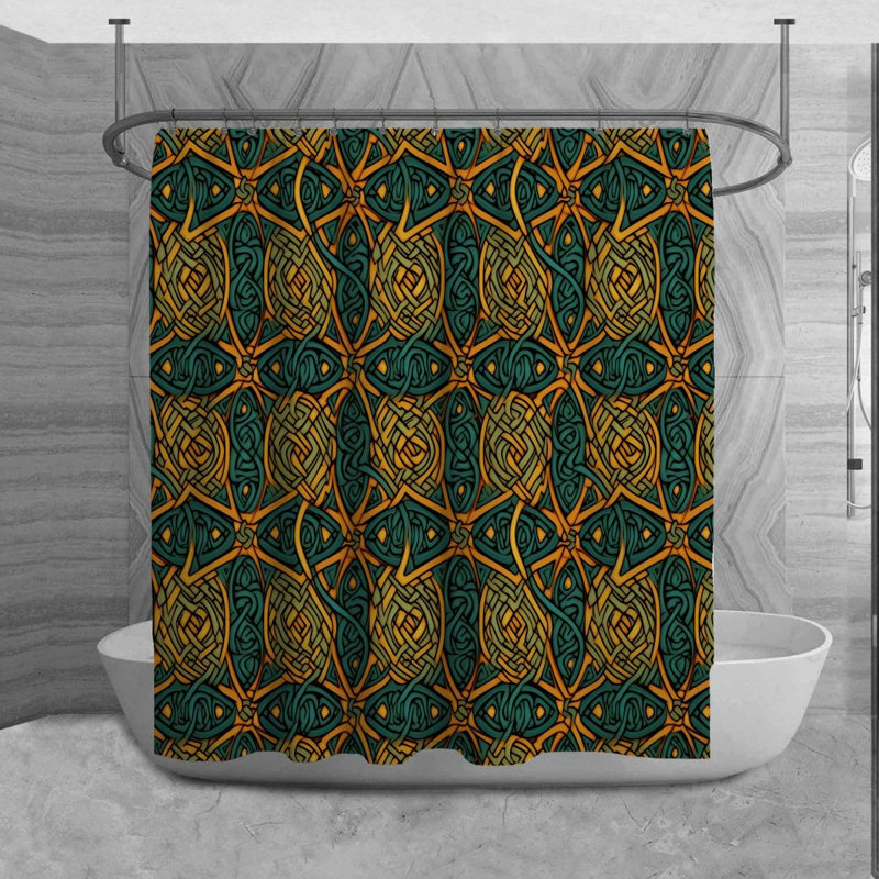 Tonita Geometric Shower Curtain, H 73 po x l 70 po