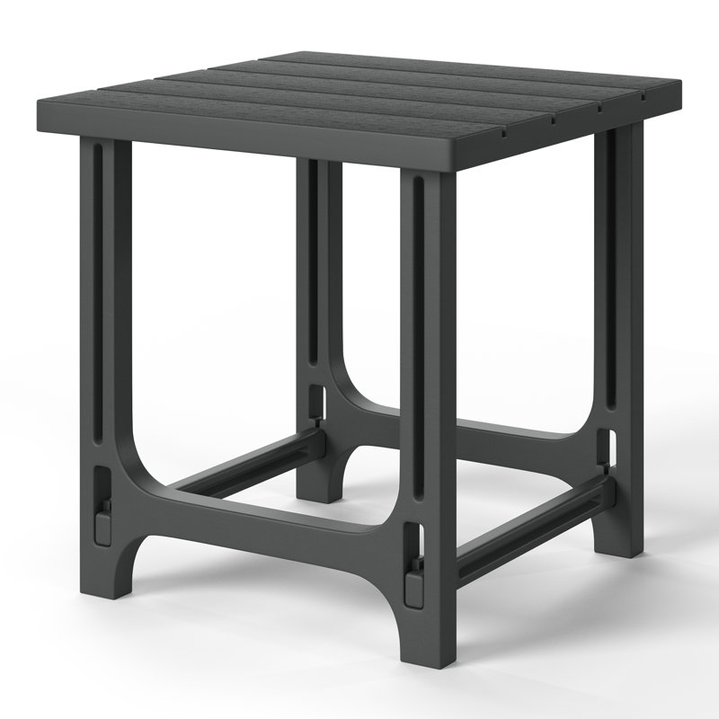 Outdoor Poly Side Table, Gray