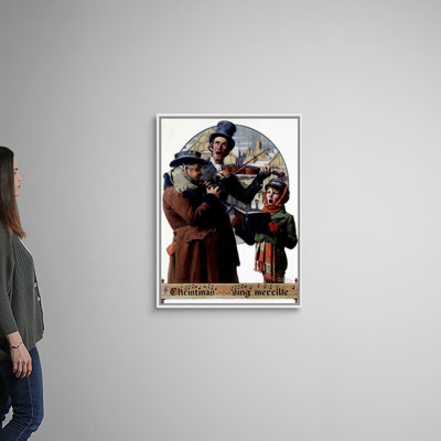 Art mural en toile Christmas Trio