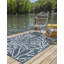 Tapis bleu contemporain Azilynn-598099903