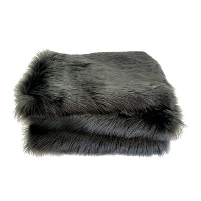 Premium Luxury Faux Sheepskin Fur Throw Blanket