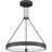 Derilien 1 - Light Matte Black LED Wagon Wheel Pendant