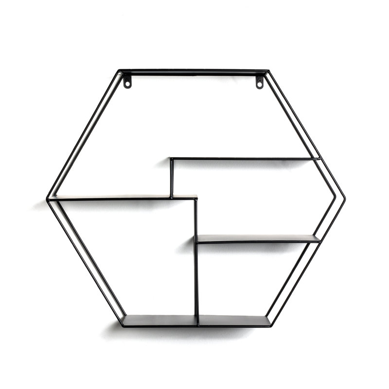 Tolentino 5 Piece Hexagon Metal Tiered Shelf