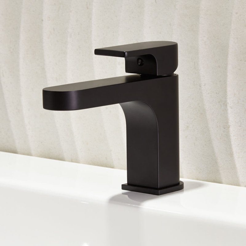 Equility Single Hole Bathroom Faucet, Matte Black