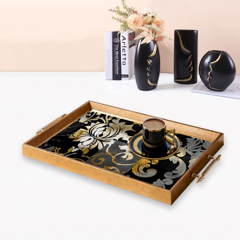 Élégant plateau en verre de 19,7 po x 11,4 po x 1,4 po | Fabrication 100% verre durable | Facile à nettoyer avec un chiffon humide | Idéal pour le service, la présentation décorative et l'organisation | Ajout élégant à la décoration intérieure