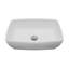 Porte-gobelets 19 po Karran Valera Lavabo de salle de bain vasque rectangulaire en porcelaine vitreuse