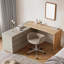 Extendable Dressing Table & Desk Combo | 160-250cm Rotatable Vanity with 6 Drawers | Space Saving for Bedrooms & Small Flats