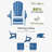 Folding Adirondack Chairs HDPE Weather Resistant