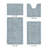 Adelen Premium 100% Cotton 4 Piece Bath Rug Sets, Machine Washable, Super Absorbent & Tufted Weave Reversible Bath Mat for Bathroom, Shower, and Tub, Oeko-Tex Certified Bathroom Rugs-786029465-673198622