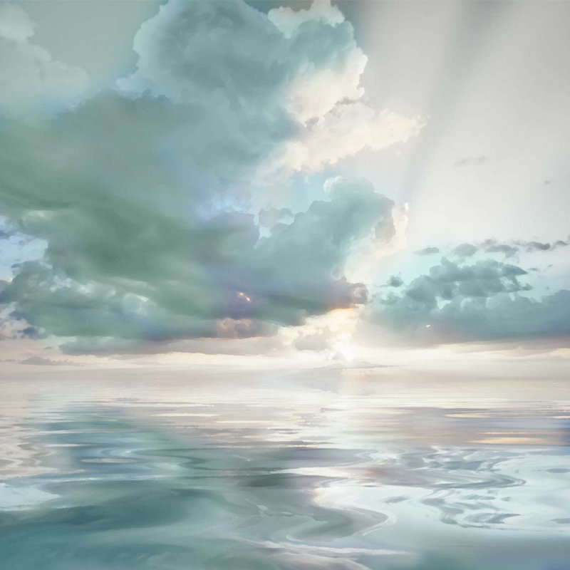 Bright Sky Print, 50" H x 50" W  x 2" D