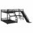 L-Shaped Bunk Bed With Loft Bed, Slide And USB Ports-1085951186