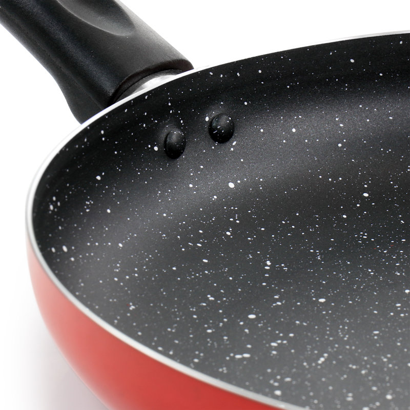 Oster Luneta Non Stick Aluminum Frying Pan, 11.5", Red