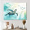 Tortue nageant dans la Méditerranée II - Tortue, art mural dans le salon