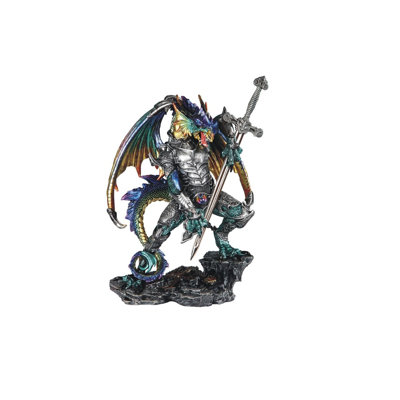Dragon with Armor and Sword Figurine