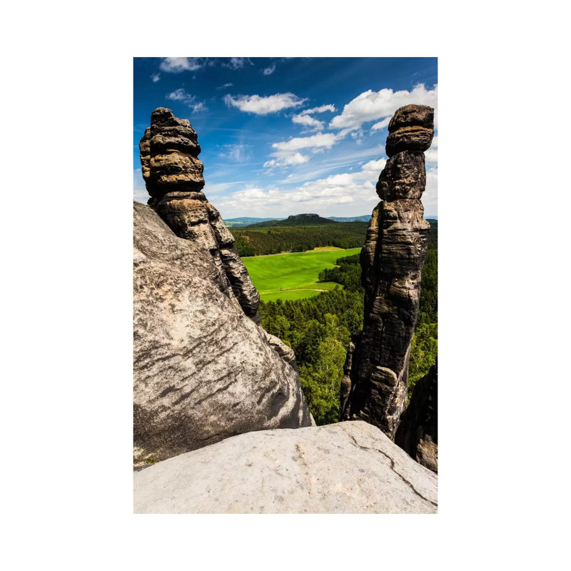 Germany, Saxon Switzerland, Barbarine 1 Piece Wrapped Canvas Wall Art, 20.32 cm H x 30.48 cm W
