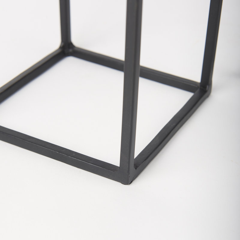 Devi 2 Piece Metal Tabletop Hurricane Set