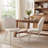 Monno Chenille Upholstered Dining Chairs Armless Side Chairs with Metal Frame-468283300