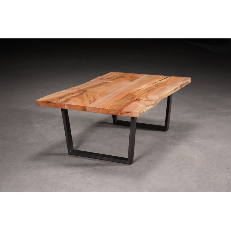 Solid Wood Coffee Table, Maple, 18" H x 48" L x 32" W