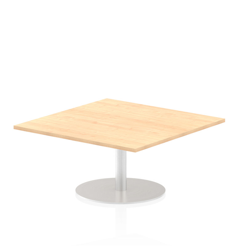 Pedestal Coffee Table, 47.5cm H x 100cm W x 100cm D, Oak