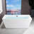 59" x 29.5" Freestanding Soaking Acrylic Rectangular Bathtub-51226551