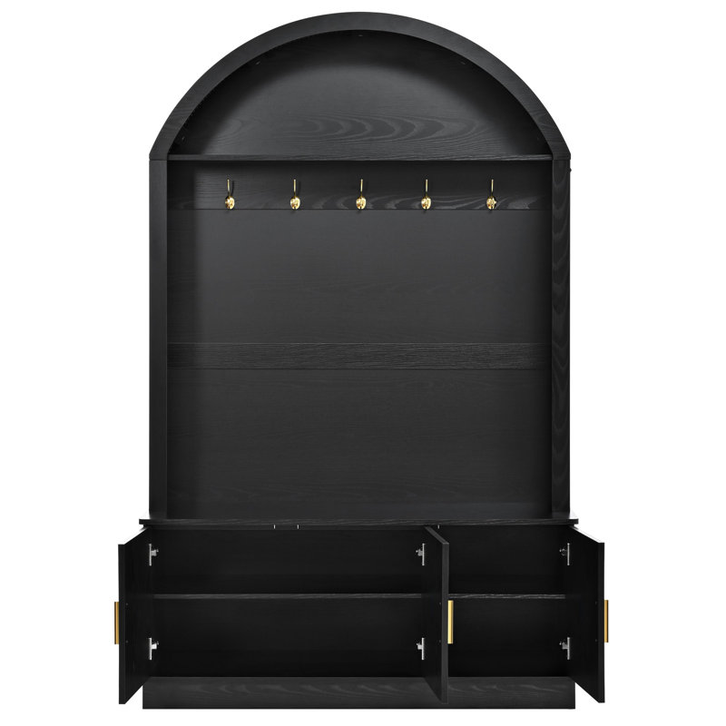 Arbre d'entrée 46,4 po Farmhouse, Black