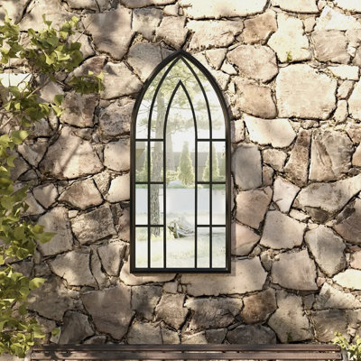Miroir de jardin vidaXL