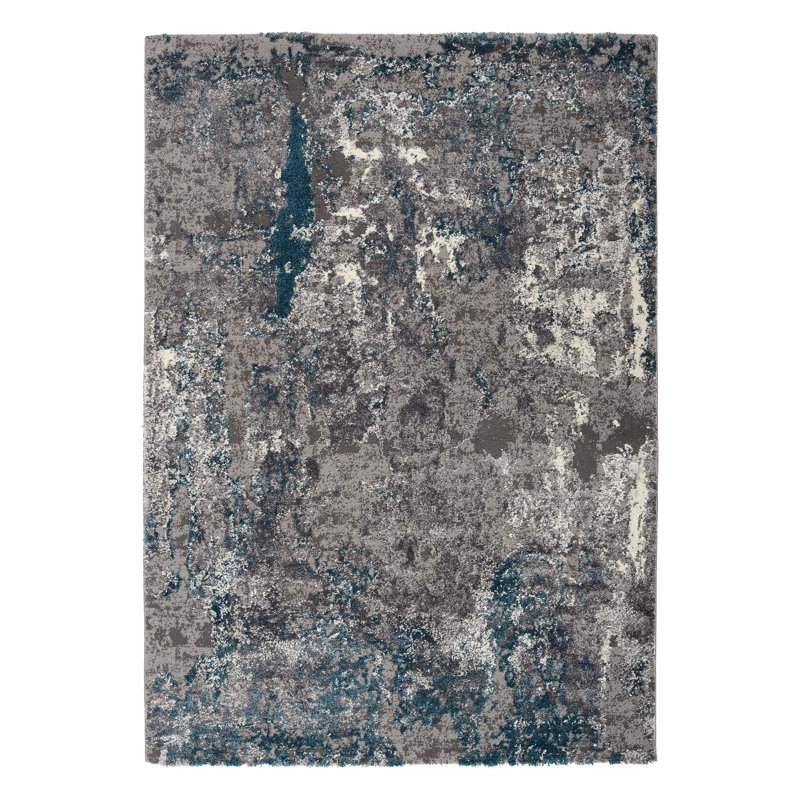 Carpet Dibble in blue/grey, Rectangular 240 x 340cm