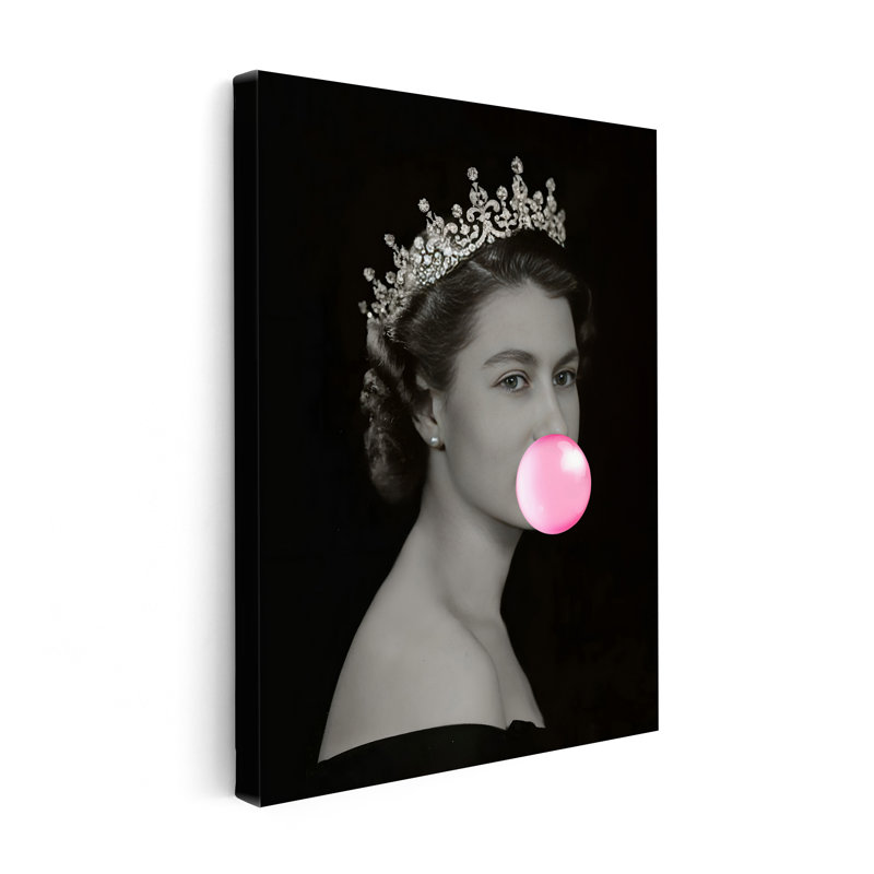 Queen Elizabeth Pink Bubble Gum No2, 16"H x 20"W, Poster, Unframed