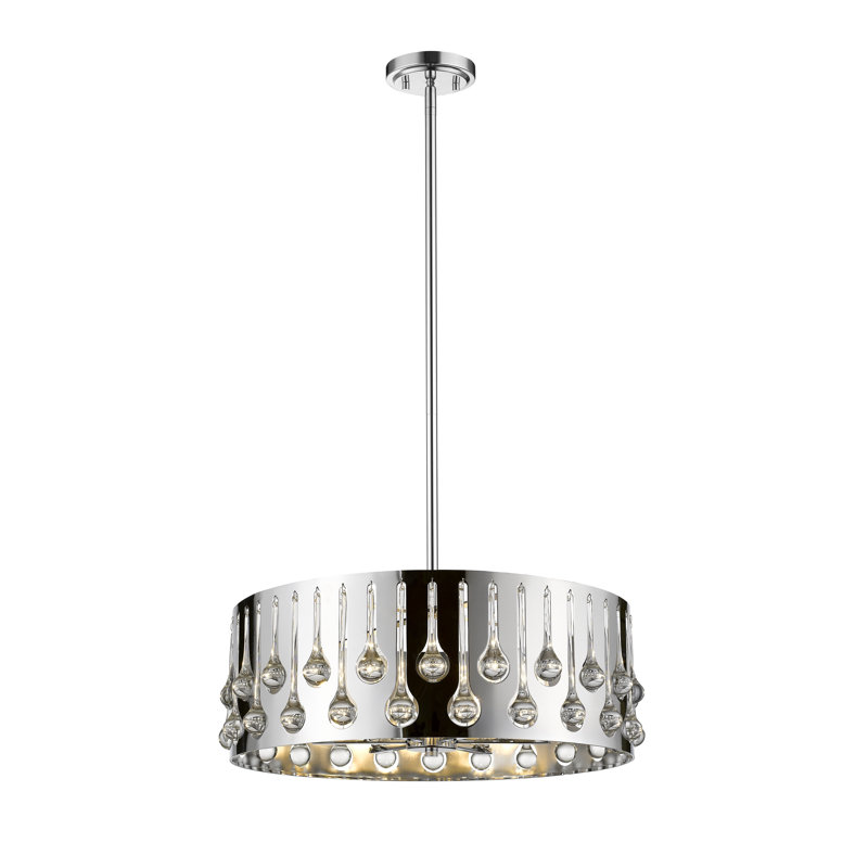 Lustre tambour unique 6 lumières