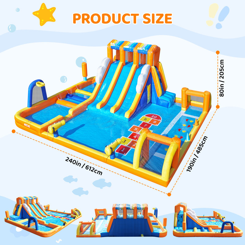 Glissoire gonflable 21 'x 16' avec soufflerie