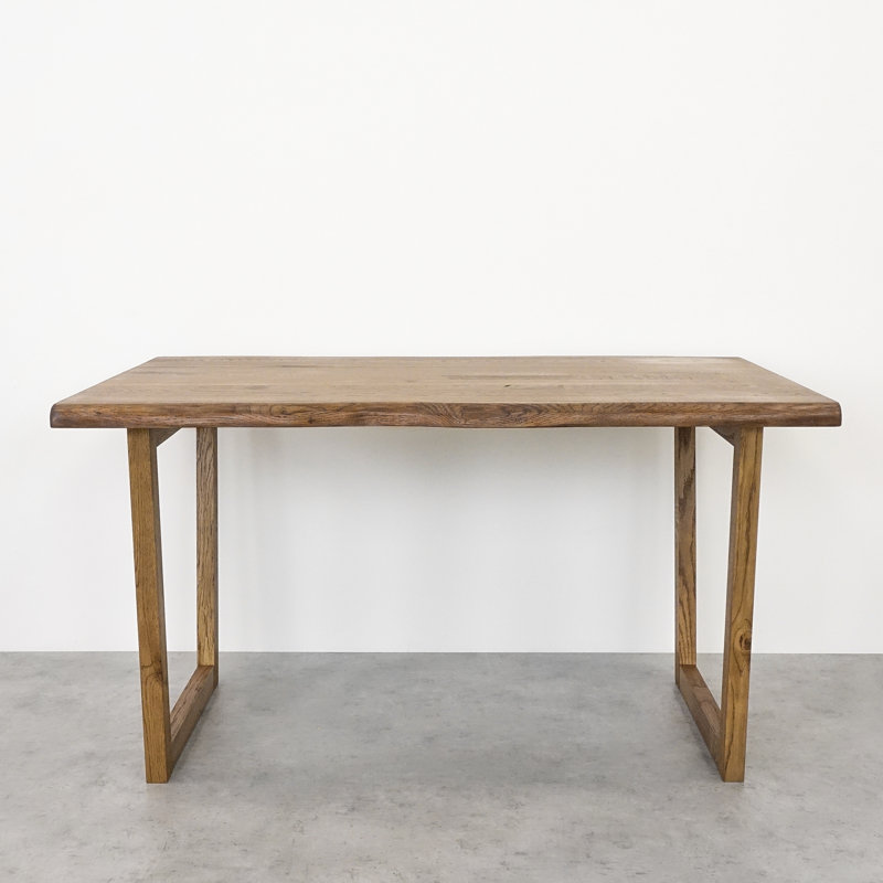 Iyana Oak Solid Wood Dining Table, Brown Wood, H75 x L200 x W80cm