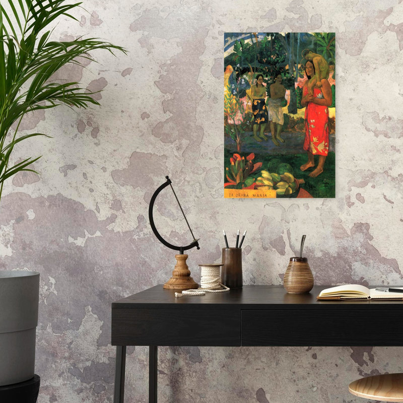 "Hail Mary", paysage abstrait coloré, impression murale, H 24 po x l 16 po