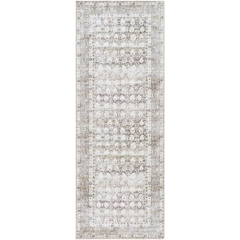 Vivir X Livabliss Lorelai Sterling Gray Machine Washable Area Rug, Runner 2'7" x 7'3"