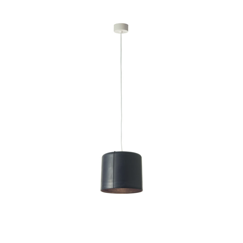 Be.pop 1 - Light Cylinder Pendant, Light Grey, Black