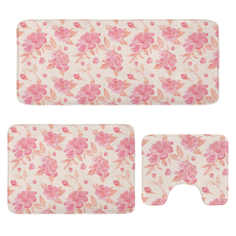 Ensemble de 3 tapis de salle de bain Spring Spring