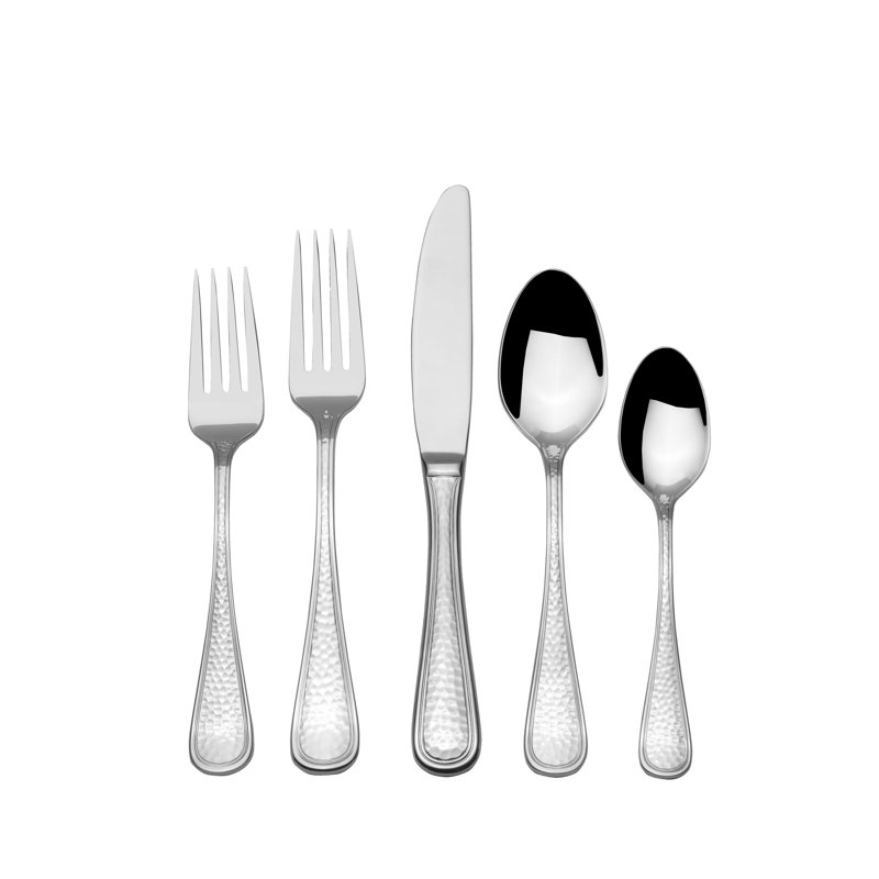 Mikasa Clarissa 65 Piece Flatware Set With Serving Utensils, Service For 12, 18/10 Stainless Steel