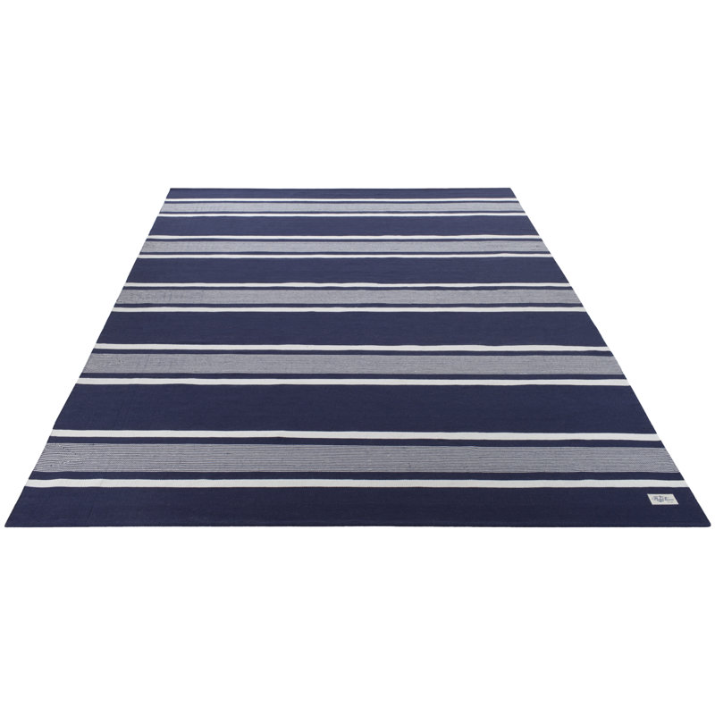 Tapis bleu marine en polyester Lauren Ralph Lauren, Rectangle 9 pi x 12 pi