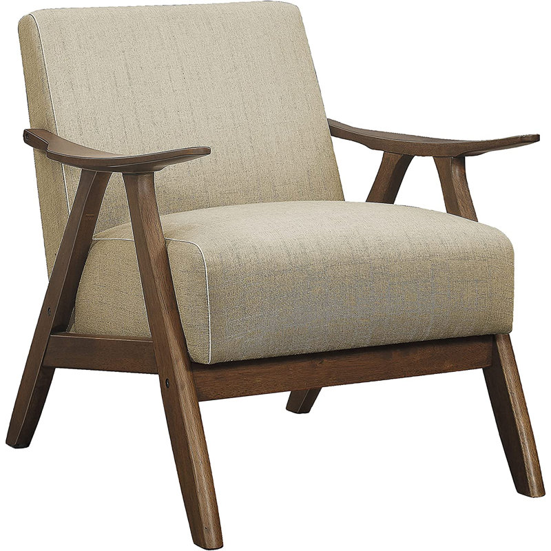 Fauteuil Lyelah, Mélange de lin brun