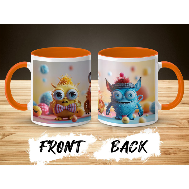 Ceramic Coffee Mug, Orange