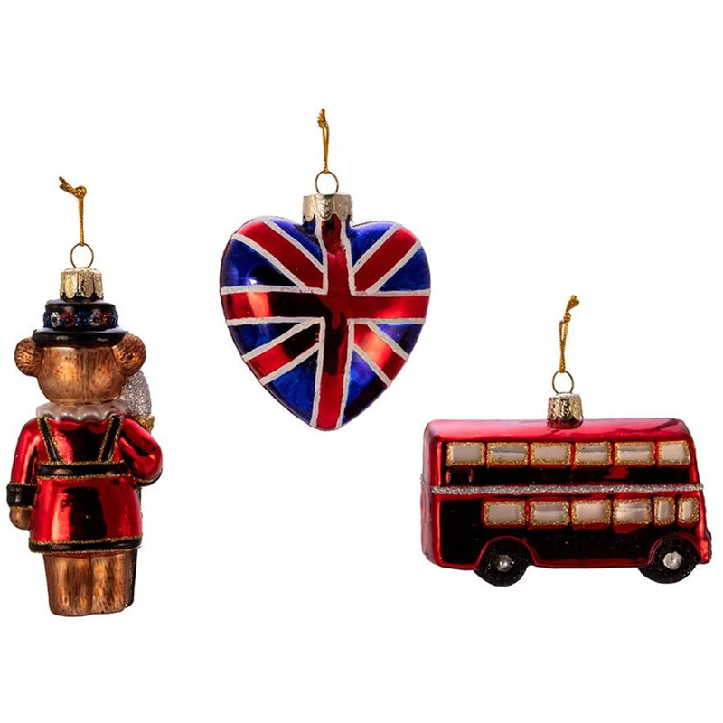 9.1'' Glass Animals Holiday Shaped Ornament